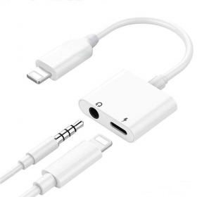 Adapter bluetooth ADP13 iš Lightning į Lightning + 3,5mm (wit)