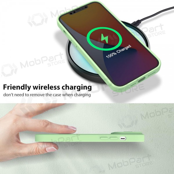 Apple iPhone 15 Pro Max hoesje „Nillkin Silicone“ (licht groen)