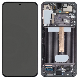 Samsung Galaxy S22+ scherm (zwart) (met een frame) (origineel)