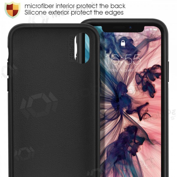 Apple iPhone 12 Pro Max hoesje - Liquid Silicone 1.5mm (zwart)