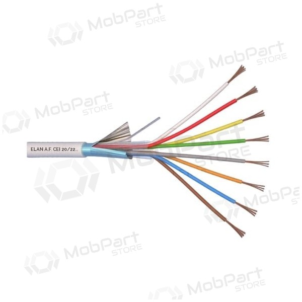 ELAN vertinde, afgeschermde kabel 8x0.22