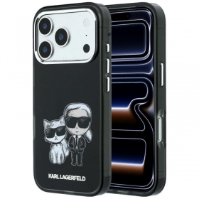Apple iPhone 18 Pro hoesje -Karl Lagerfeld PU Semi Wrap Smooth Sketch Bodies MagSafe-