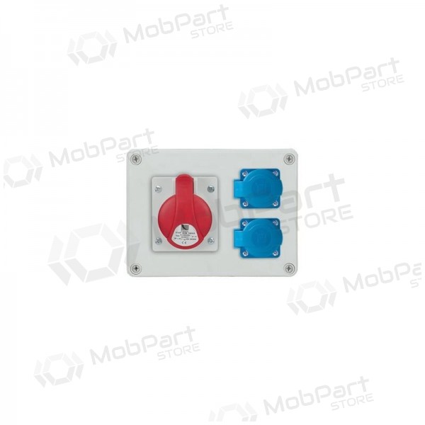 PawBol B.1602-S R-BOX plastikinis skydelis (2x250V 1x16A/5P)