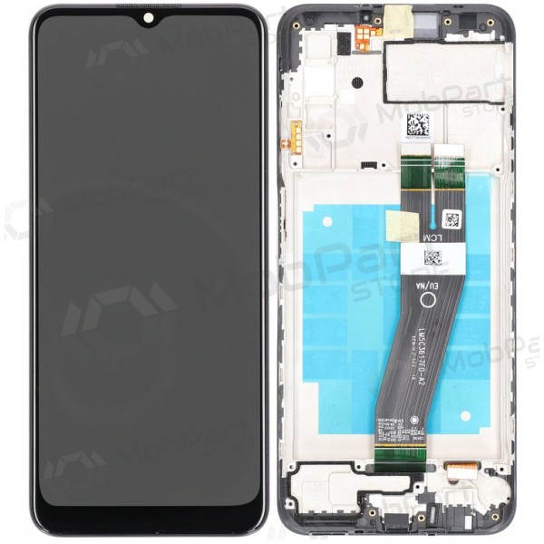 Samsung Galaxy A03s scherm (zwart) (met een frame) (origineel)