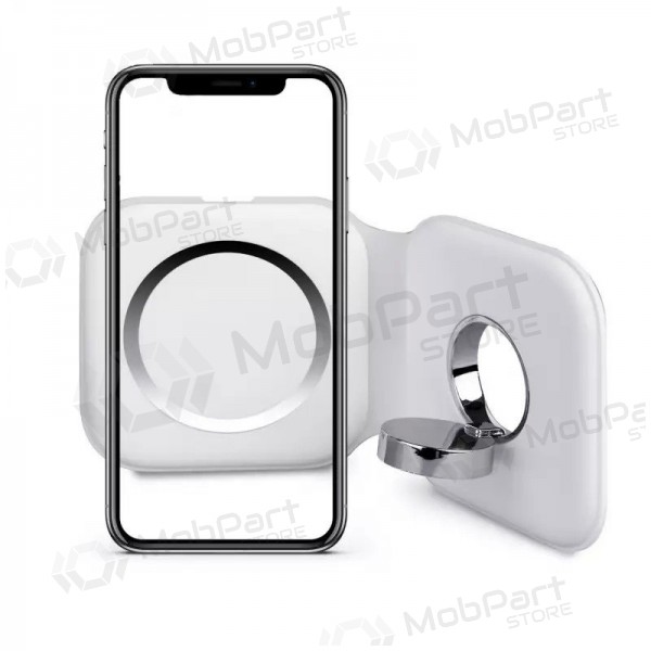 Lader draadloze 2in1 Smart Phone, Watch MagSafe 10W (wit)