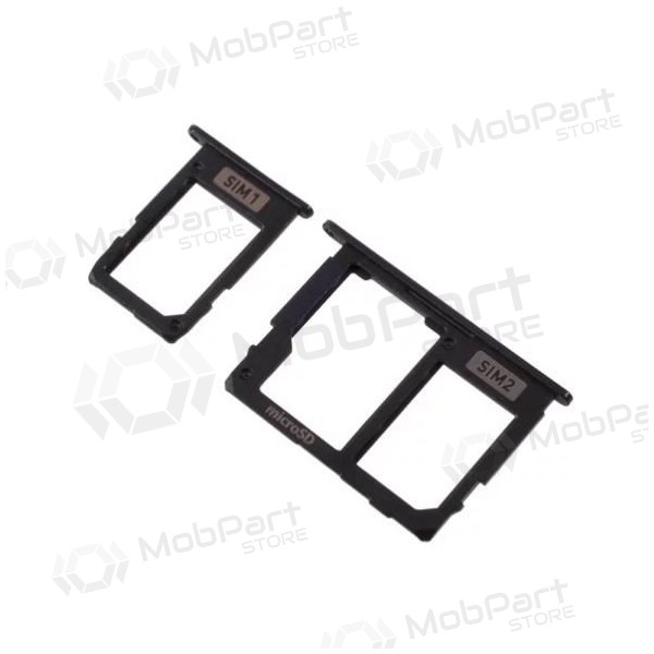 Samsung A605 Galaxy A6+ 2018 SIM-kaarthouder (2stuks) (zwart)