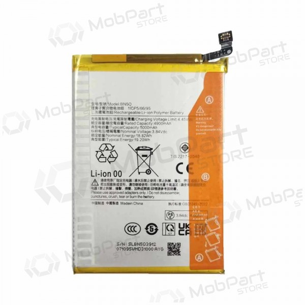 Xiaomi Redmi 13C 5G, Poco C65 batterij, akumuliatorius (BN5Q) (Premium)