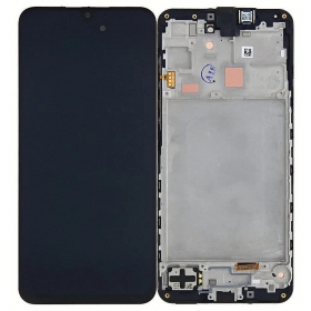 Samsung Galaxy A16 4G scherm (zwart) (met een frame) (origineel)