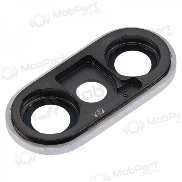 Apple iPhone XS / XS Max camera glas (zilverachtig) (met een frame)