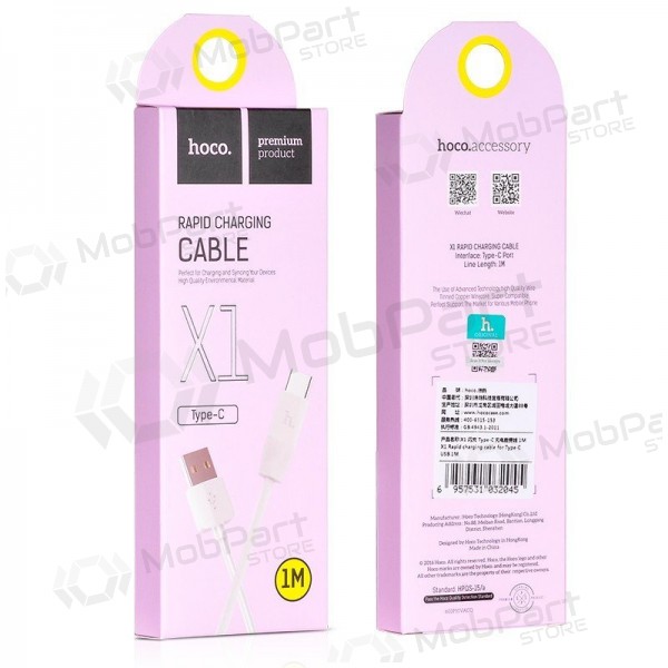 USB kabel HOCO X1 Rapid 