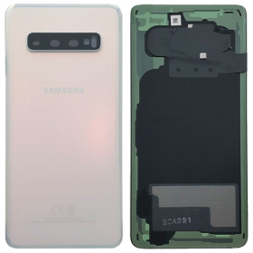 Samsung G973 Galaxy S10 achterkant wit (Prism White) (gebruikt grade C, origineel)