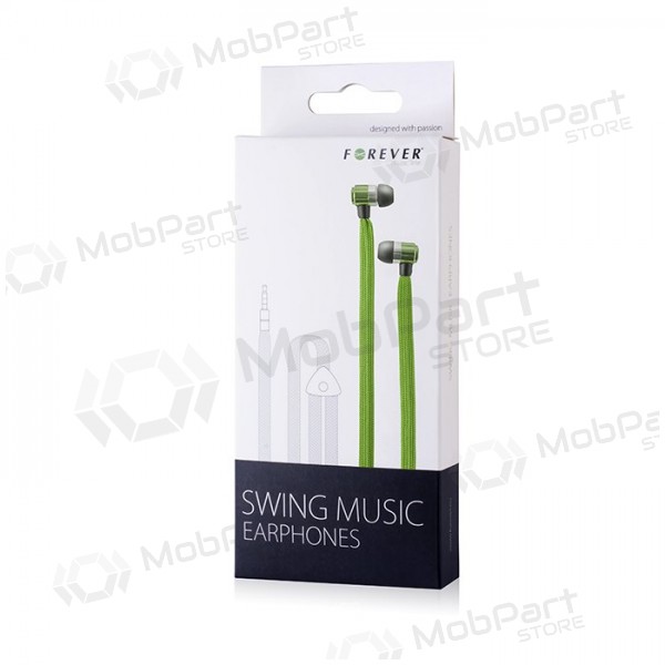 Handsfree set Forever Swing Music 3,5mm (groen)