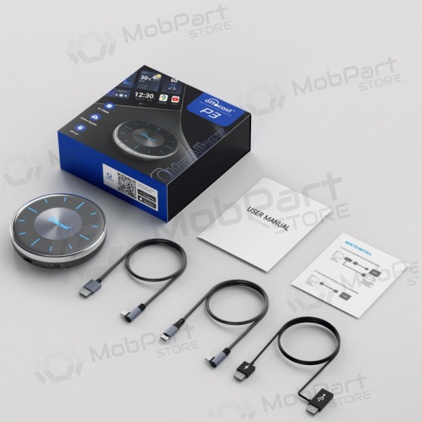 Draadloze CarPlay / Android Auto adapter Ottocast OttoAiBox P3 PCS46 zwart