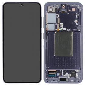 Samsung Galaxy S24 scherm (Purper) (met een frame) (refurbished)