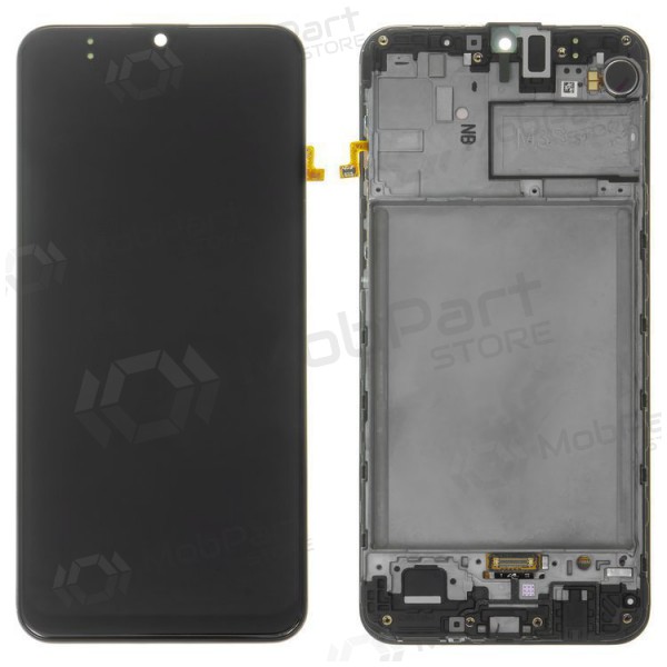 Samsung Galaxy M30s, M21 2020 scherm (zwart) (met een frame) (origineel)