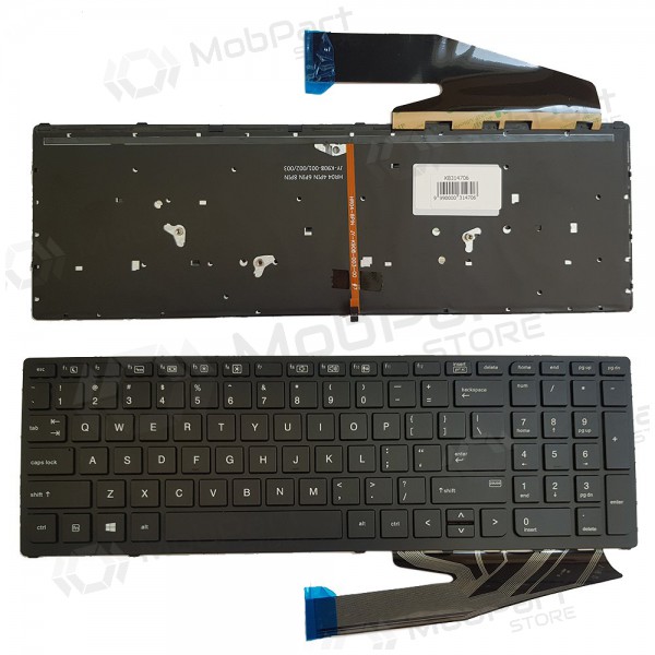 HP ZBook 17 G4, 15 G3, G4, 17 G3, G4, US toetsenbord