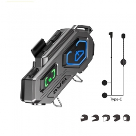 Bluetooth handsfree Awei VS-6 voor helm USB-C zwart