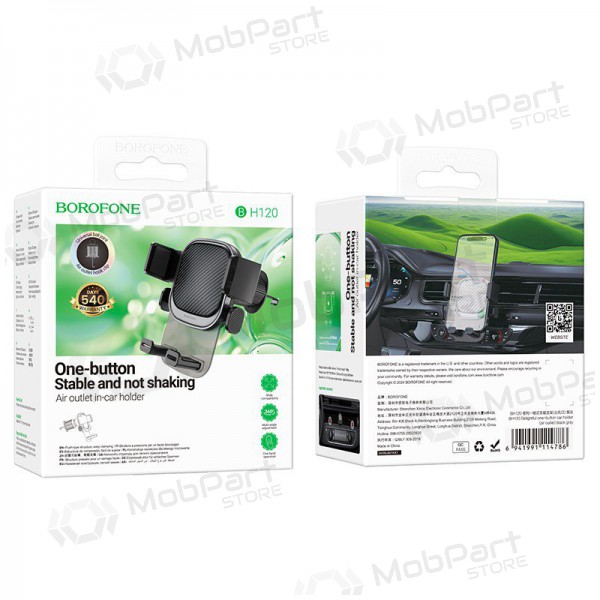Autotelefoonhouder Borofone BH120 (air vent) zwart
