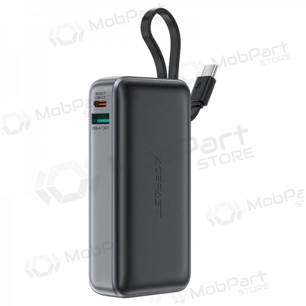 Externe batterij Power Bank Acefast M7-10000 PD30W With Cable 10000mAh zwart