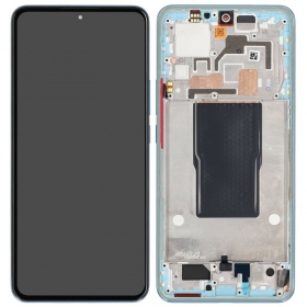 Xiaomi 12T / 12T Pro scherm (blauw) (met een frame) (Premium)