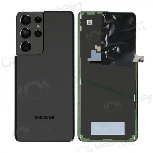 Samsung G998 Galaxy S21 Ultra 5G achterkant (Phantom Black) (gebruikt grade A, origineel)