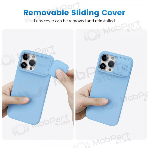 Apple iPhone 14 hoesje - Nillkin Silicone (lichtblauw)