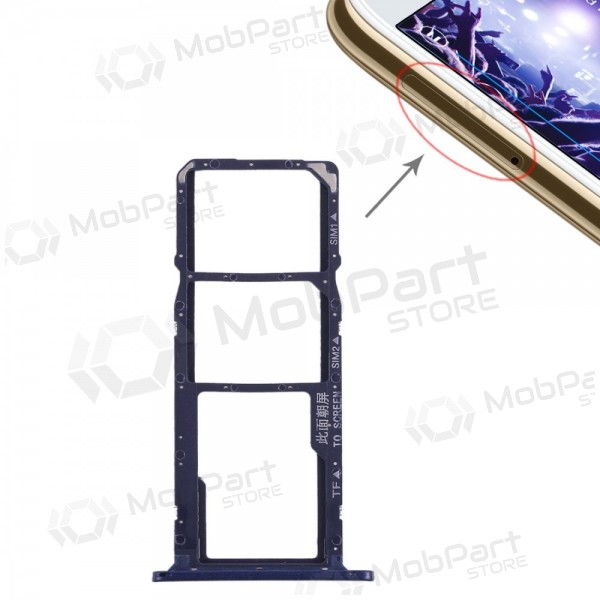 Huawei Y5 2018 SIM-kaarthouder (blauw) (origineel)