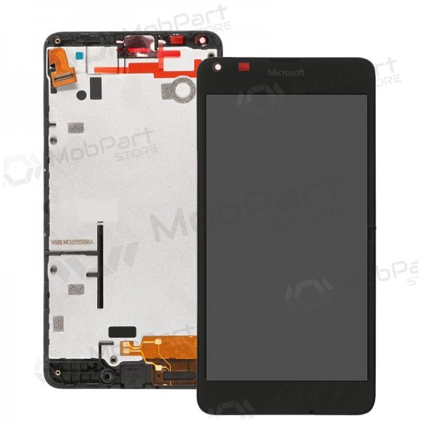 Microsoft (Nokia) Lumia 640 scherm (met een frame) (zwart) (gebruikt grade A, origineel)