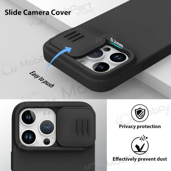 Apple iPhone 14 Pro hoesje „Nillkin Silicone“ (zwart)