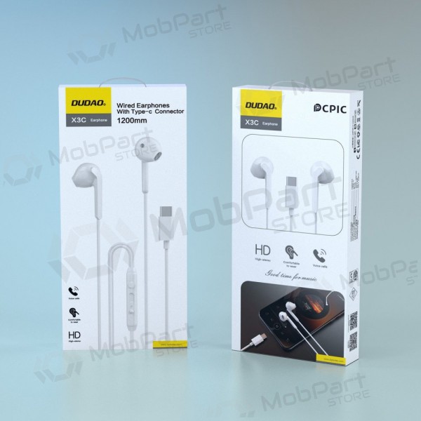 USB-C koptelefoon Dudao X3C wit