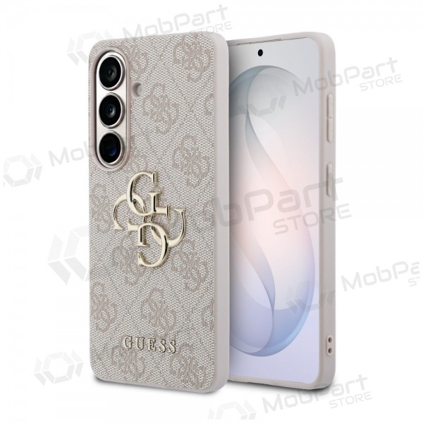 Samsung Galaxy S26 hoesje - Guess PU 4G Metal Logo (roze)
