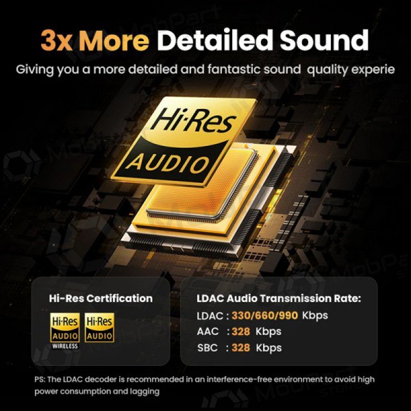 Draadlozes ausinės Ugreen HiTune H6 Pro Active Noise-Cancelling Earbuds (35873)