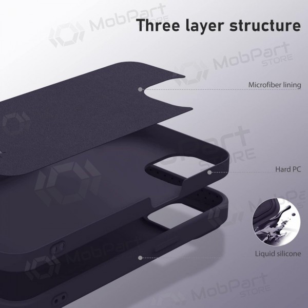 Apple iPhone 14 hoesje - Nillkin Silicone (donkerpaars)