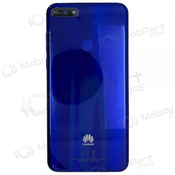 Huawei Y7 2018 achterkant (blauw) (gebruikt grade A, origineel)