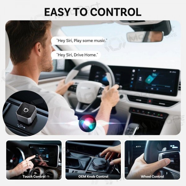 Draadloze CarPlay / Android Auto adapter Ottocast Mini Cube CP88-T3 zwart