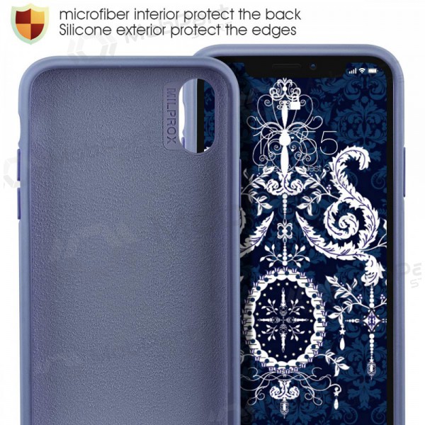 Apple iPhone 11 Pro Max hoesje - Liquid Silicone (lavendelgrijs)