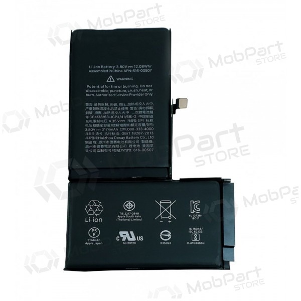 Apple iPhone XS Max batterij, akumuliatorius (3174mAh) - Premium