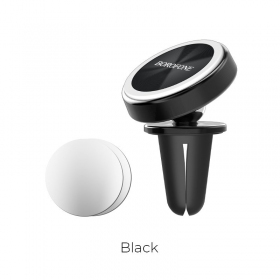 Automobilinis Universeel telefono laikiklis Borofone BH6, mounted on ventilation grilles, magnetic, zwart