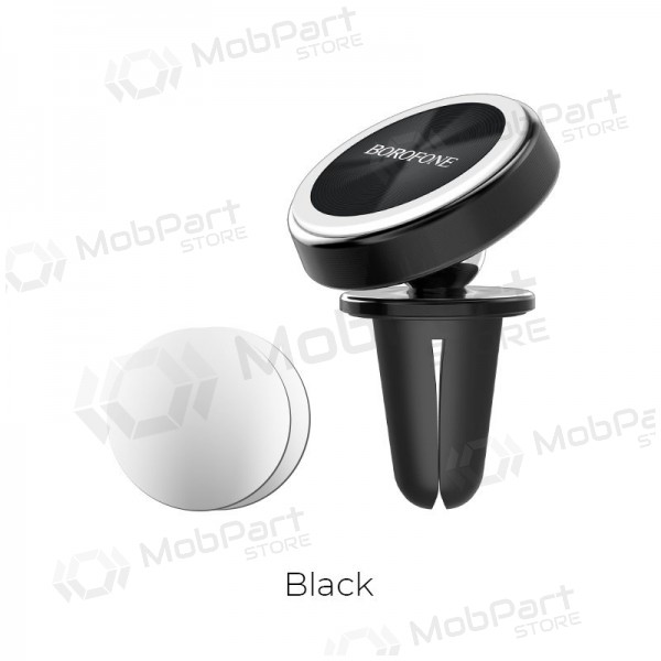 Automobilinis Universeel telefono laikiklis Borofone BH6, mounted on ventilation grilles, magnetic, zwart