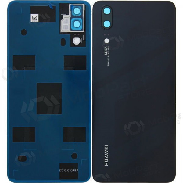 Huawei P20 achterkant (zwart) (gebruikt grade A, origineel)