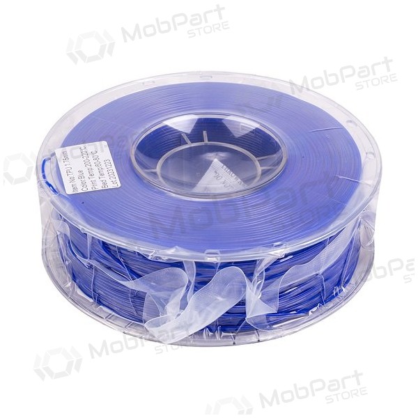 3D spausdinimo plastikas TPU, 1.75mm, 1kg, blauw
