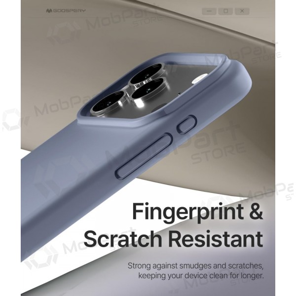 Apple iPhone 17 Pro Max, 18 Pro Max hoesje Mercury - Pure Magsafe Silicon Case (lavendelgrijs)