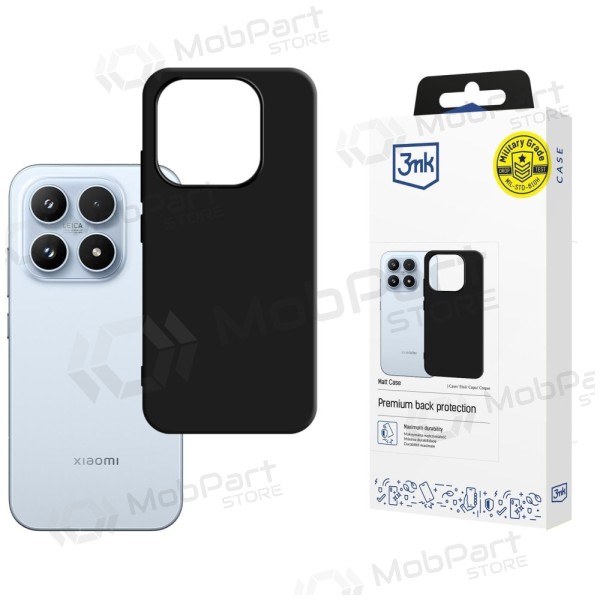 Xiaomi 17T hoesje - 3MK Matt Case - zwart