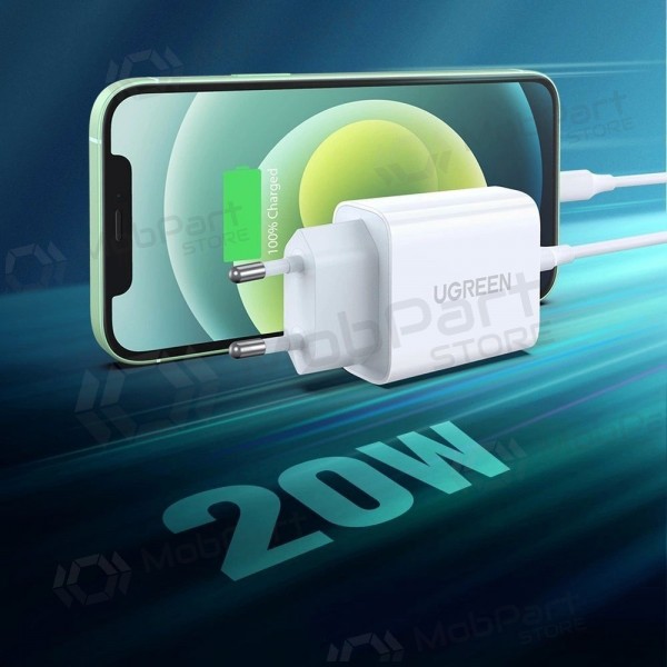 Lader buitinis Ugreen CD137 USB-C 20W 3A wit