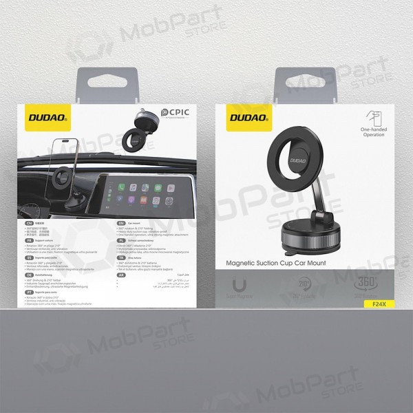Dudao F24X MagSafe autotelefoonhouder voor dashboard en glas
