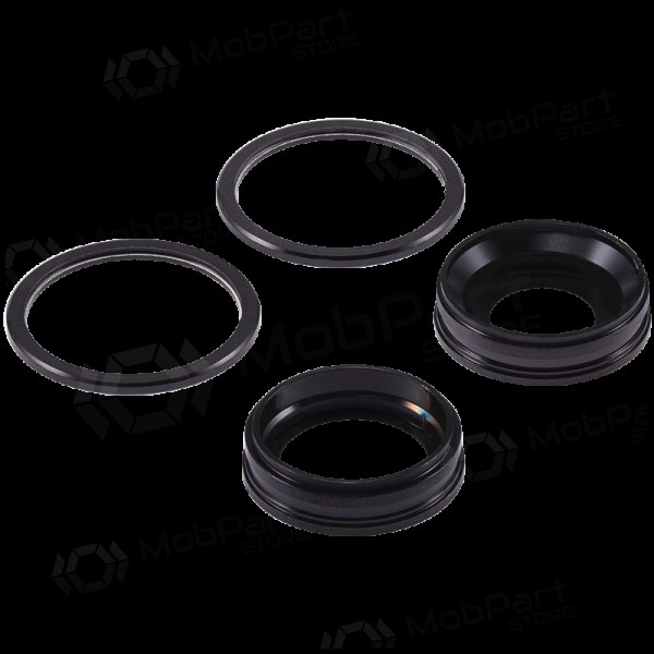 Apple iPhone 11 camera glas (2stuks) (zwart) (met een frame)