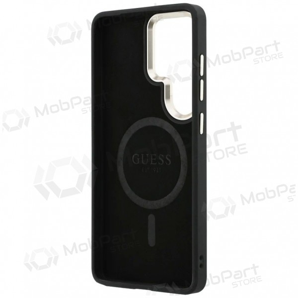 Samsung Galaxy S26 Ultra hoesje - Guess PU Leather 4G Gold Frame Magnetic (bruin)