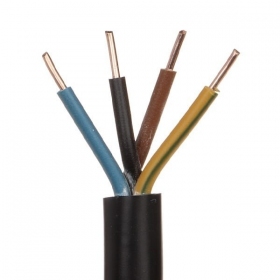 Flexibele koperen kabel Lietkabelis OMY H03VV-F 4x0.5 mm² 100 m rol