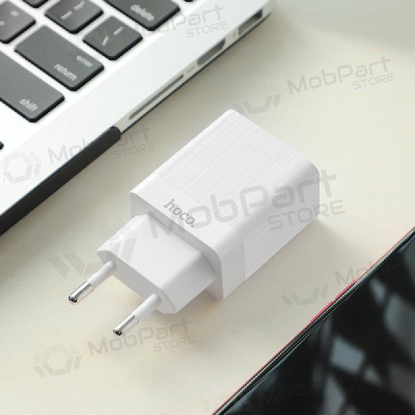 Lader HOCO C51A Prestige power Dual USB (5V 3.4A) (wit)