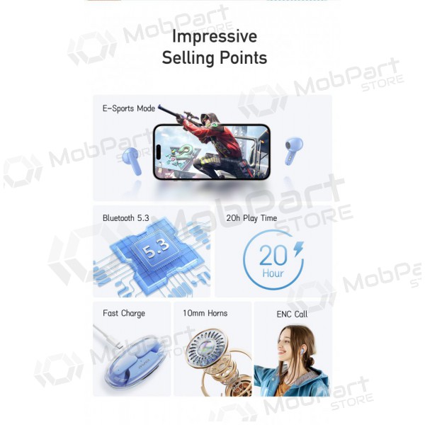 Draadlozes ausinės Awei T68